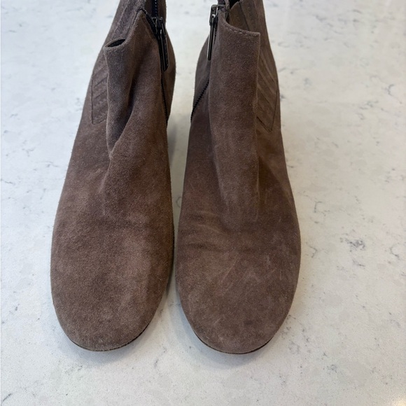 Aquatalia Taupe Suede Ankle Booties - Picture 2 of 5